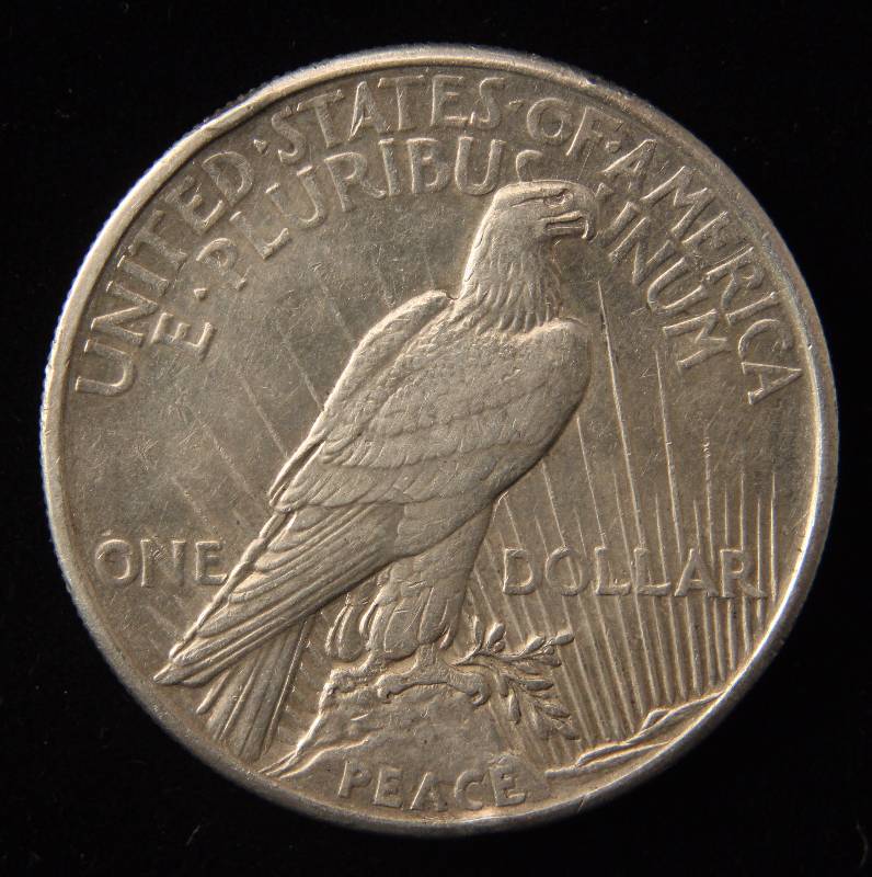 1921 PEACE SILVER DOLLAR SHARP AU55 BETTER DATE COIN