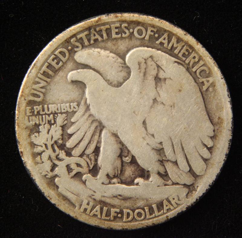 1917 WALKING LIBERTY SILVER HALF DOLLAR VG