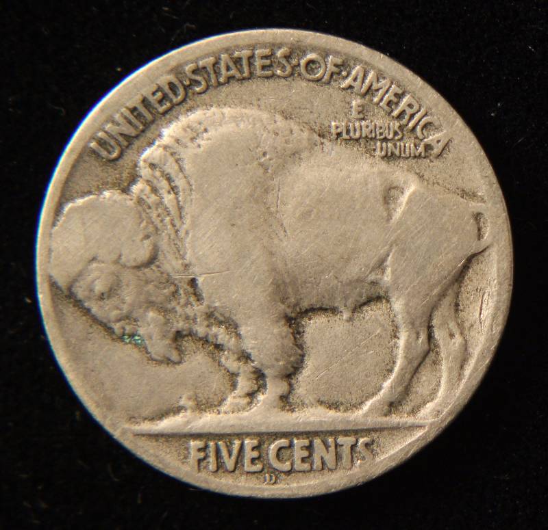 1920-D US BUFFALO NICKEL VG