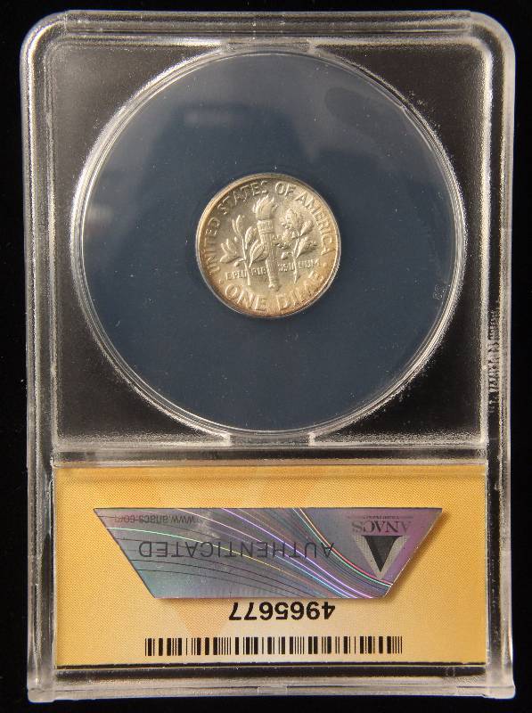 1947 ROOSEVELT DIME MS65 ANACS