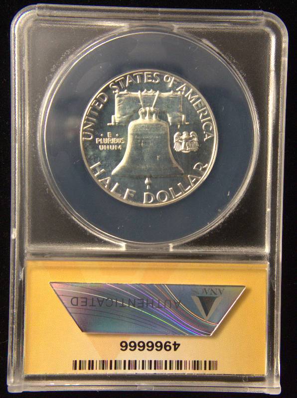 1961 PROOF FRANKLIN SILVER HALF DOLLAR PF66 ANACS