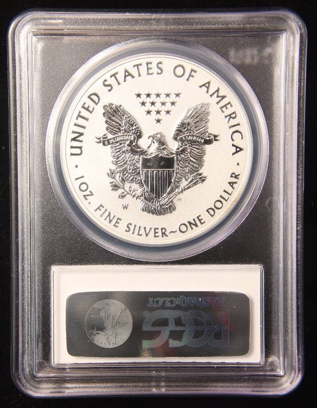 2013-W REVERSE PROOF SILVER EAGLE PR70 PCGS FIRST STRIKE