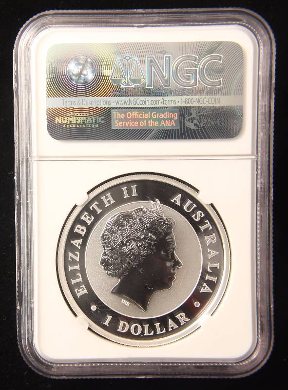 2017-P AUSTRALIA WEDGE-TAILED EAGLE 1 TROY OZ. .9999 FINE SILVER MS70 NGC