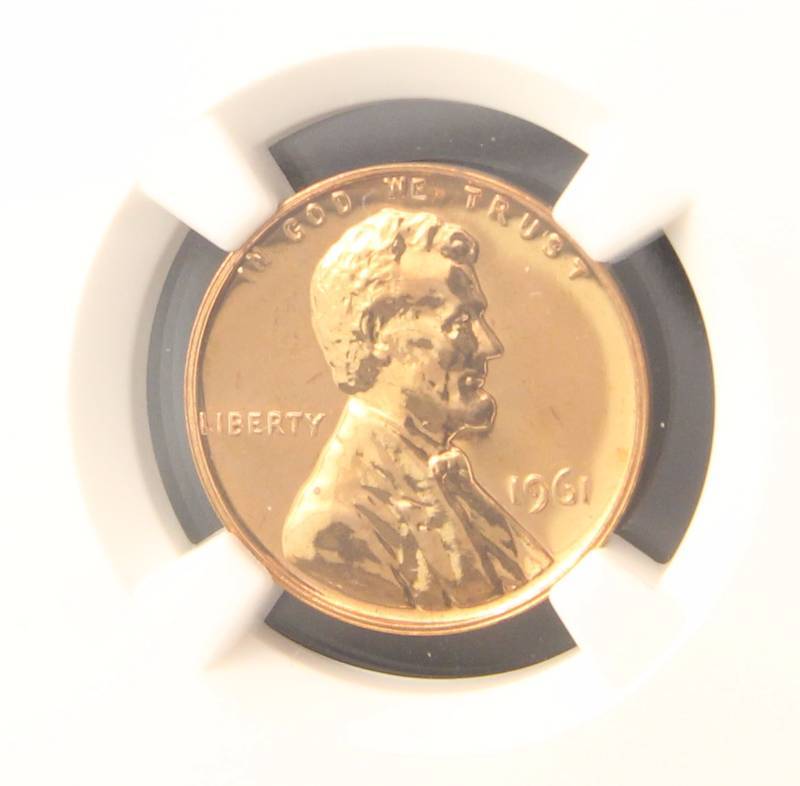 1961 PROOF LINCOLN MEMORIAL CENT PF67RD NGC