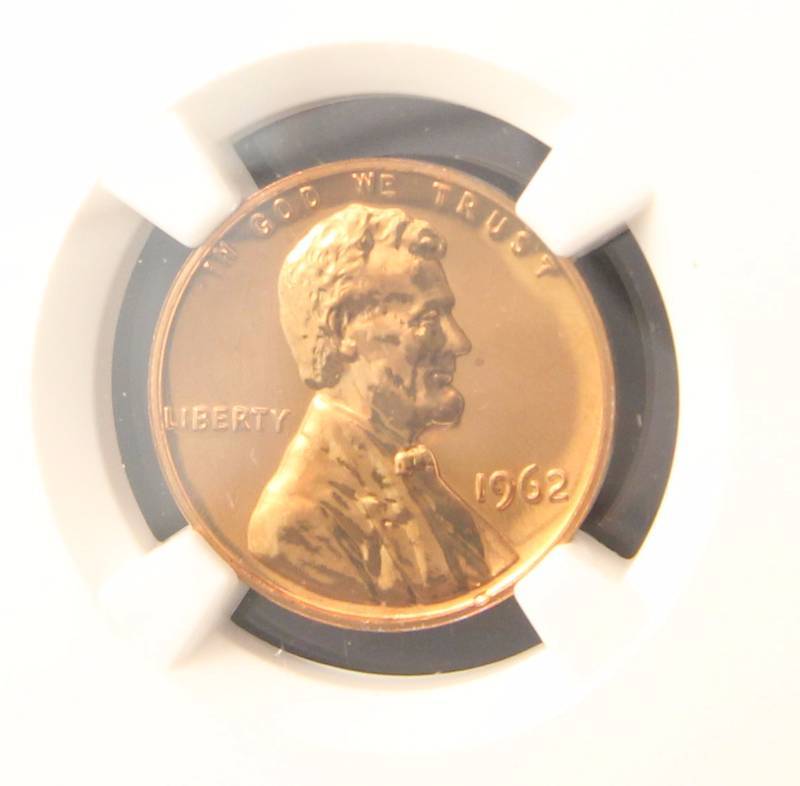 1962 PROOF LINCOLN MEMORIAL CENT PF67RD NGC