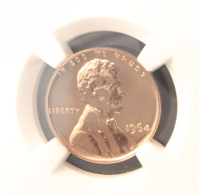 1964 PROOF LINCOLN MEMORIAL CENT PF67RD NGC