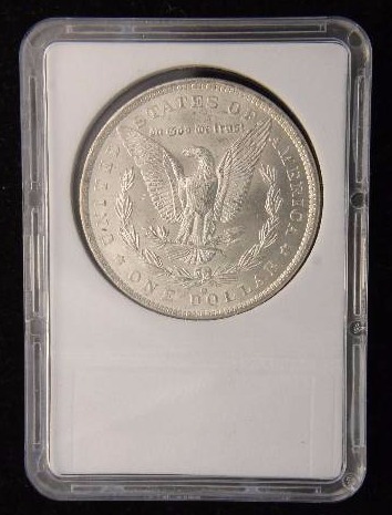 1885-O MORGAN SILVER DOLLAR IN NCGS MS67DMPL HOLDER see description