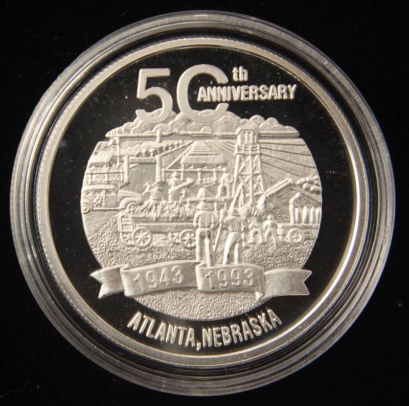 1 TROY OZ. .999 FINE SILVER CAMP ATLANTA IN AIRTITE