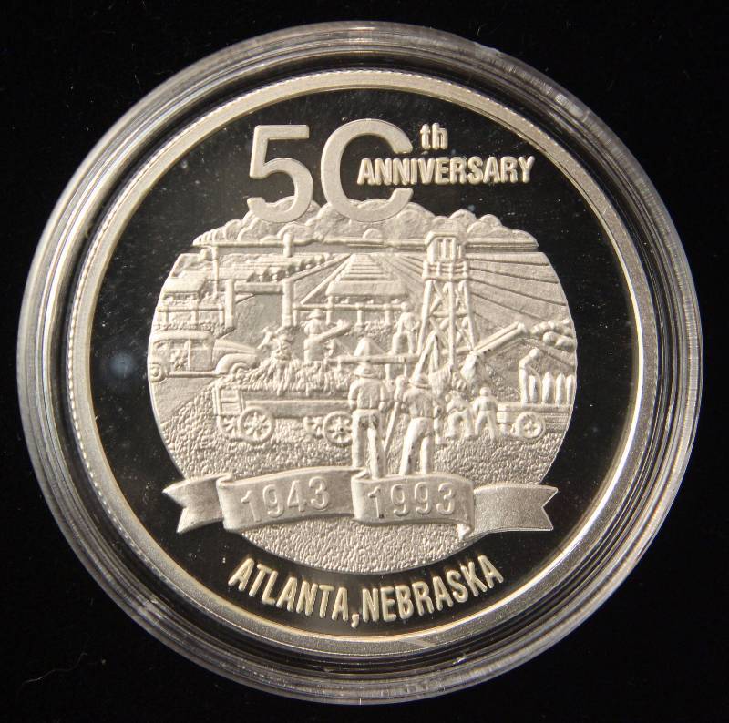 1 TROY OZ. .999 FINE SILVER CAMP ATLANTA IN AIRTITE