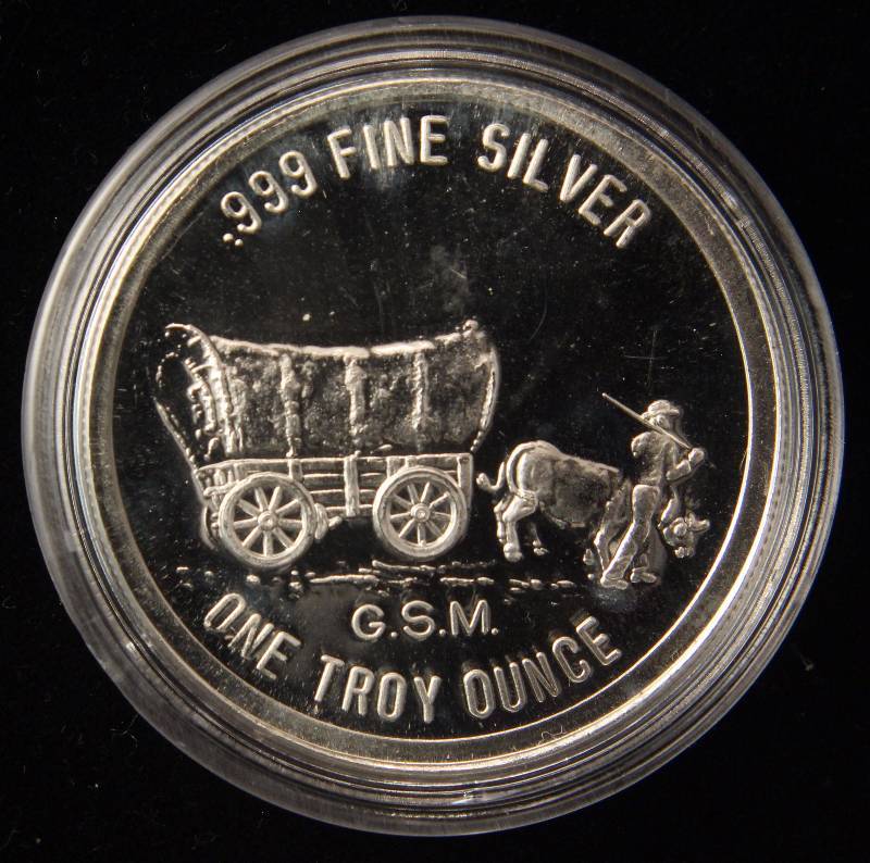 1 TROY OZ. .999 FINE SILVER PROSPECTOR GOLDEN STATE MINT IN AIRTITE