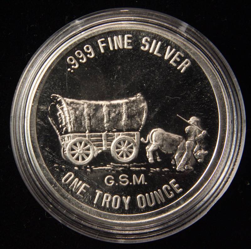 1 TROY OZ. .999 FINE SILVER PROSPECTOR GOLDEN STATE MINT IN AIRTITE