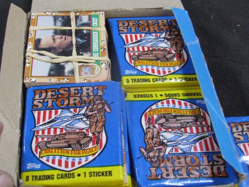 lot 55 image: Desert Storm Trading Cards