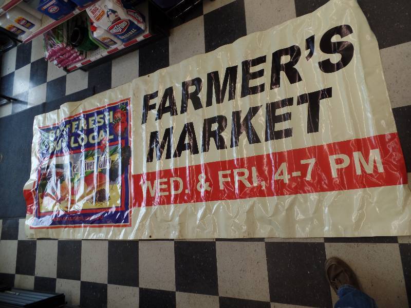 Old 52 General Store Banner and 2 Farmers Market Banners