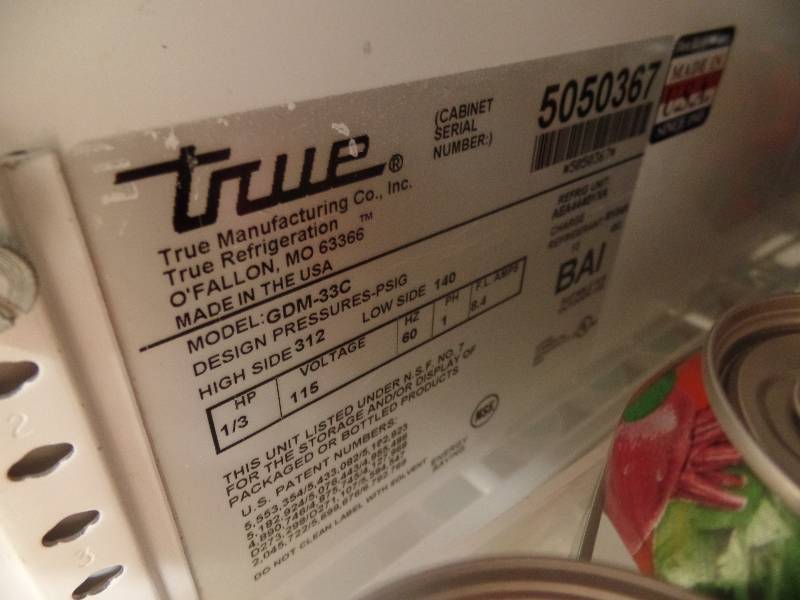 True 2-Door Cooler