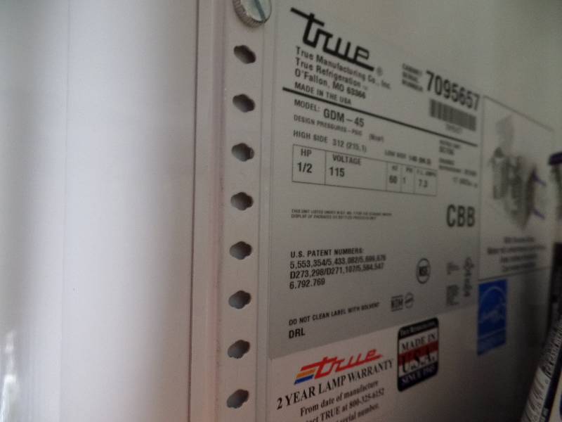 True 2-Door Cooler