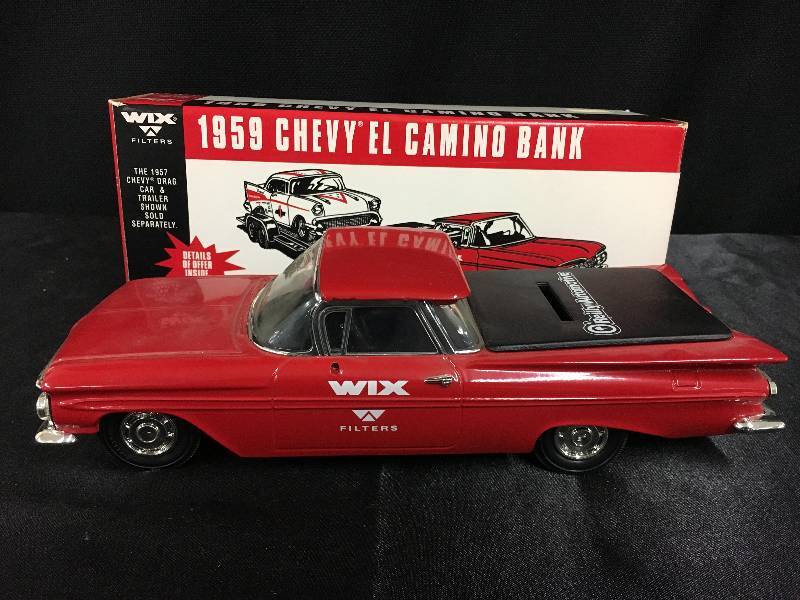 lot 42 image: Two 1957 Chevy El Camino Banks Die Cast
