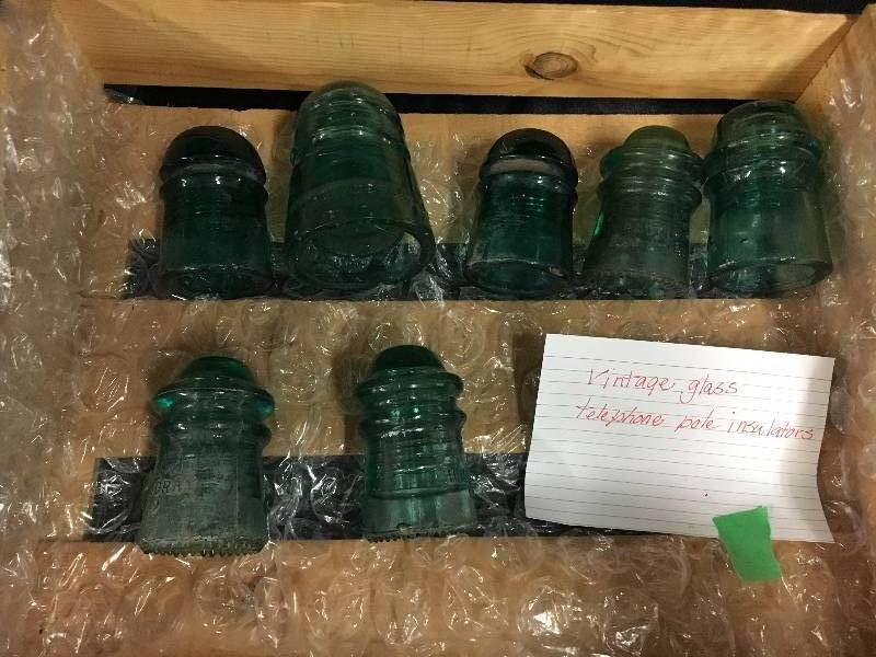 lot 88 image: 7 Piece Lot of Glass Insulators