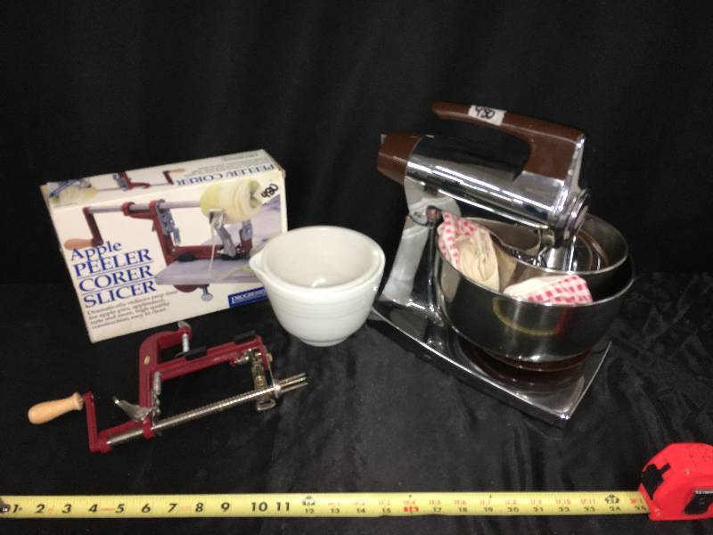lot 99 image: Sunbeam Mixmaster & Apple Peeler