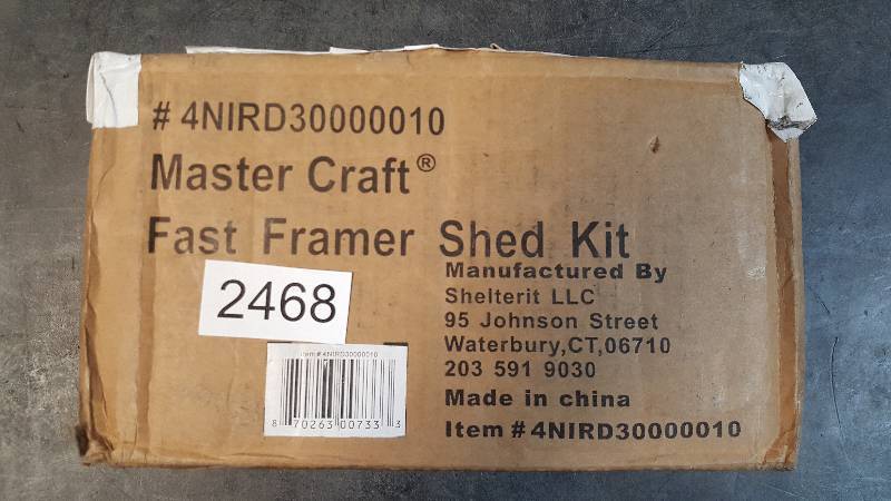 lot 2468 image: Instant Storage Garage Framer Kit FRAMING KIT ONLY