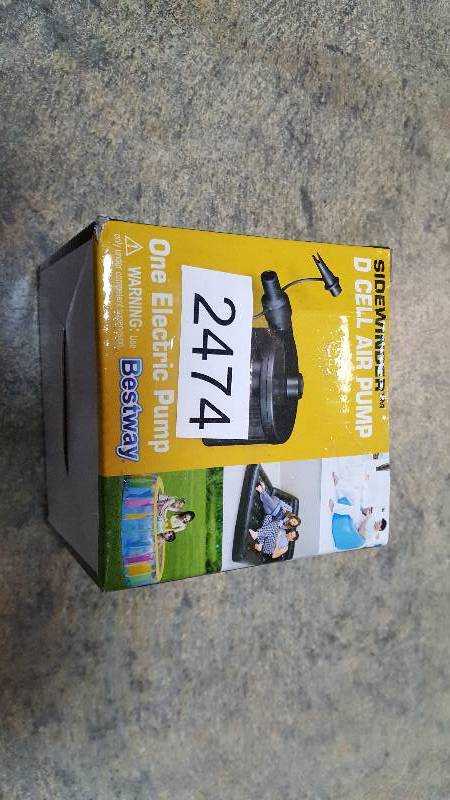lot 2474 image: Bestway Sidewinder D Cell Air Pump