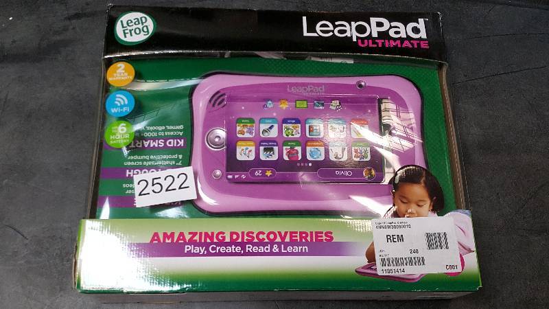 lot 2522 image: LeapFrog LeapPad Ultimate Learning Tablet - Pink