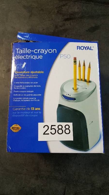 lot 2588 image: Royal Platinum Electronic Pencil Sharpener