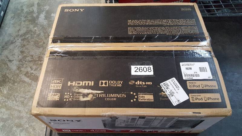 lot 2608 image: Sony 1015-Watt 7.2-Channel AV Receiver with Bluetooth and NFC