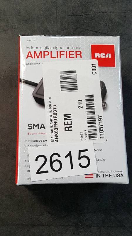 lot 2615 image: RCA Digital Amplifier for Indoor Antennas - Black