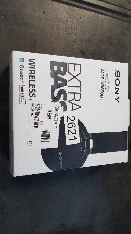 lot 2621 image: Sony Bluetooth On-Ear Wireless Headphones