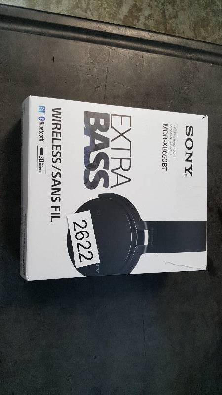 lot 2622 image: Sony Bluetooth On-Ear Wireless Headphones
