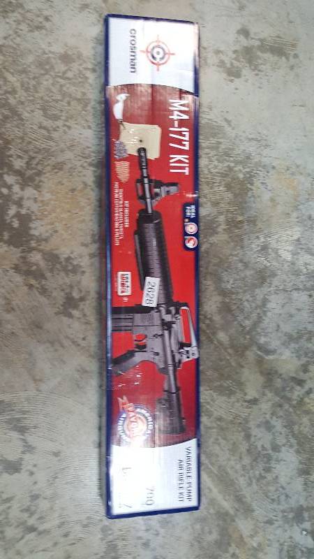 lot 2628 image: Crosman M4 .177-Caliber Air Rifle Kit