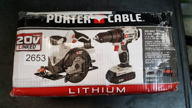 lot 2653 image: 20V MAX LC DRILL CIRC KIT