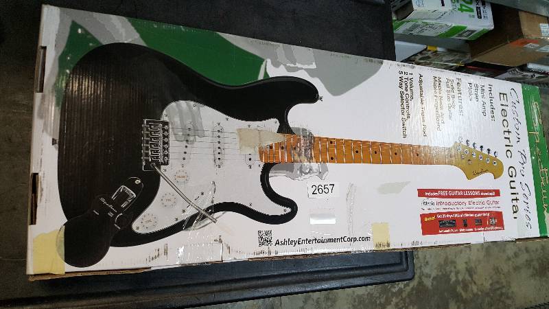 lot 2657 image: Spectrum Custom Pro Electric Guitar with Mini Amp