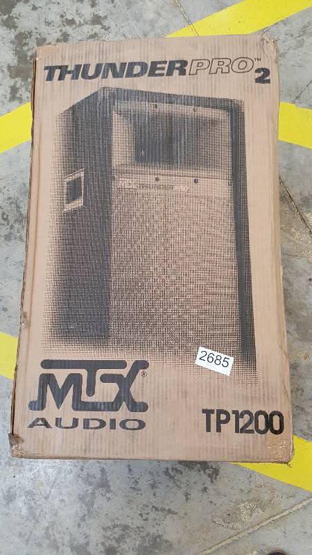 lot 2685 image: MTX TP1200 Audio ThunderPro II 2-Way Professional Loudspeaker