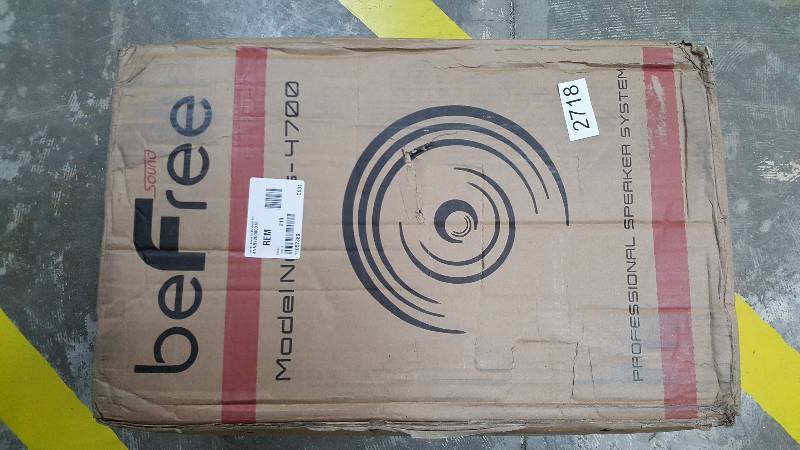 lot 2718 image: beFree Sound 10 Bluetooth USBSD FM Radio Portable Speaker