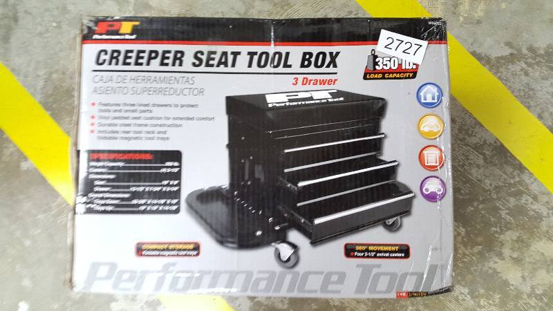 lot 2727 image: Performance Tool Seat  Tool Chest
