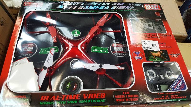 lot 2773 image: Swift Stream Z-10 Radio-Controlled Camera Drone - Red