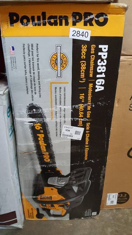 lot 2840 image: Poulan Pro 16 Gas Chainsaw