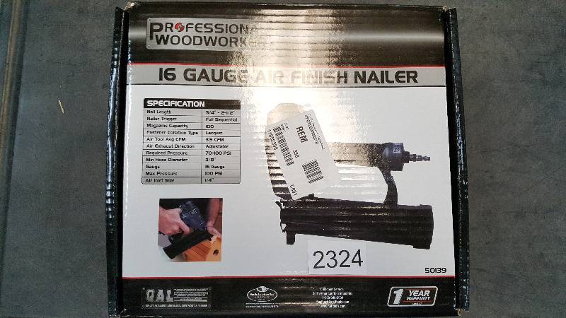 lot 2324 image: Pro Woodworker 16 Gauge Finishing Nailer