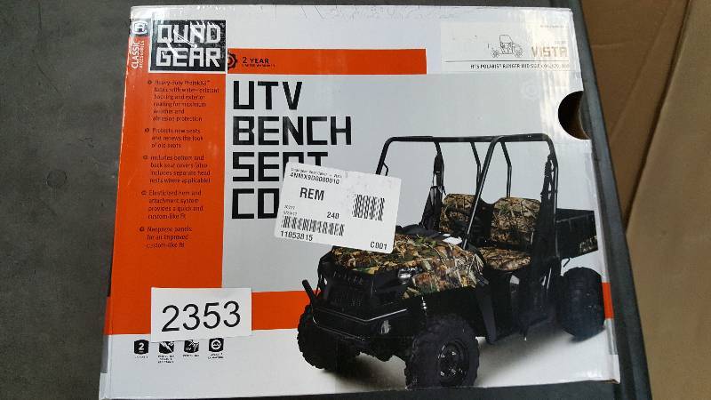 lot 2353 image: Classic Accessories Quadgear Bench Seat Cover  Polaris Ranger Mid-Size, Vista