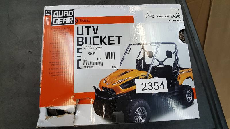 lot 2354 image: Classic Accessories Quadgear UTV Bucket-Seat Cover Set  Yamaha Rhino, Vista