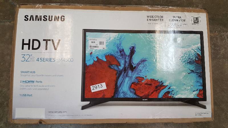 lot 2913 image: Samsung 32 720p LED Smart TV - UN32M4500AF