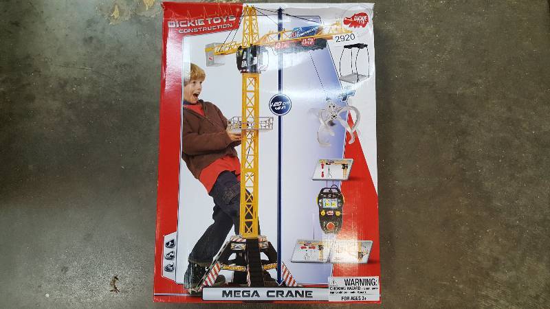 lot 2922 image: Dickie Toys Construction Mega Crane with Remote Control