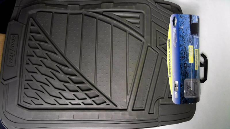lot 2418 image: Goodyear Set of 4 RubberCarpet All-Weather Vehicle Floor Mats