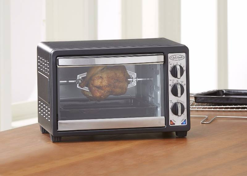 Chef’s Mark Convection Oven with Rotisserie Cookware, Convection