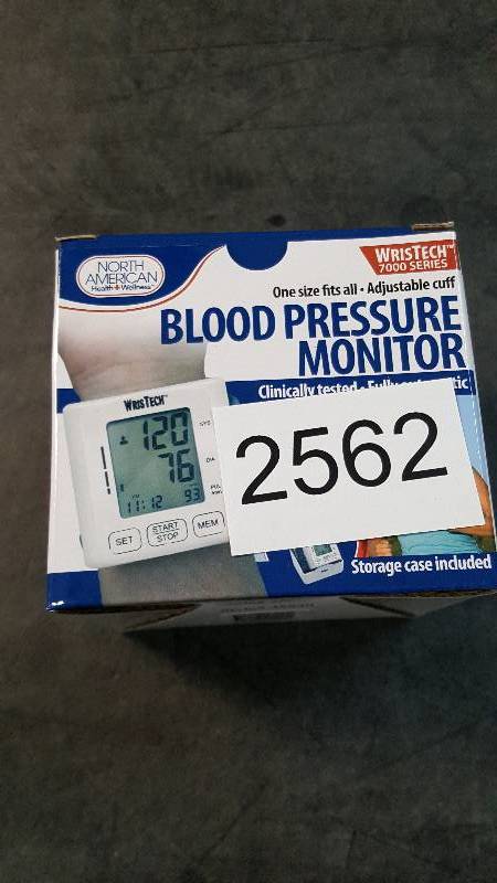North American Healthcare Blood Pressure Wrist Monitor with Case