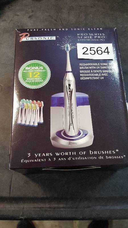 Pursonic Deluxe Plus Sonic Toothbrush UV Sanitizer