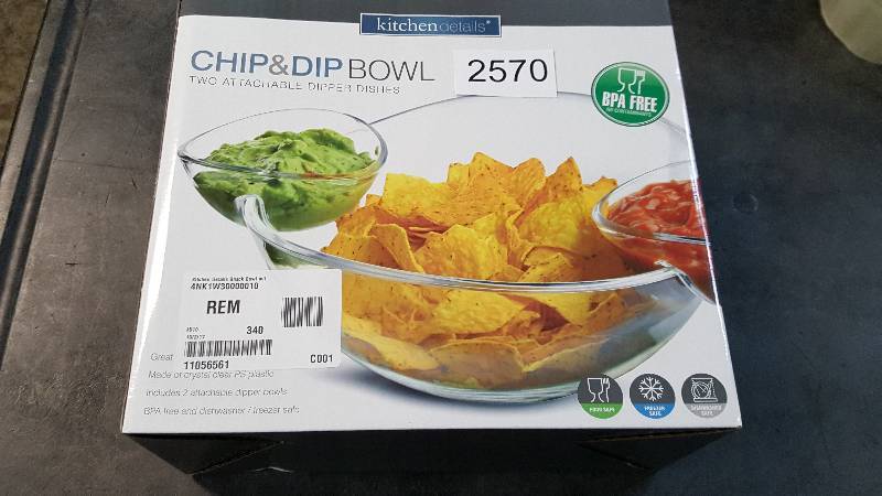 Kitchen Details Snack Bowl with 2 Dipping Dishes