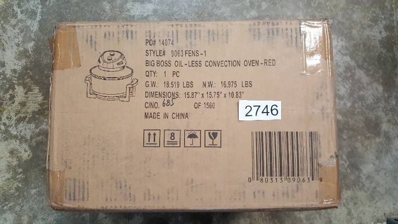 Big Boss Oil-Less Fryer Red