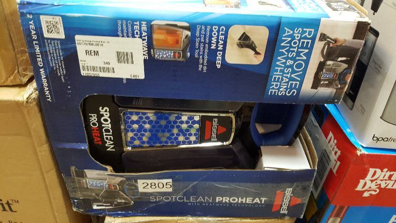 lot 2805 image: Bissell SpotClean ProHeat Portable Cleaner